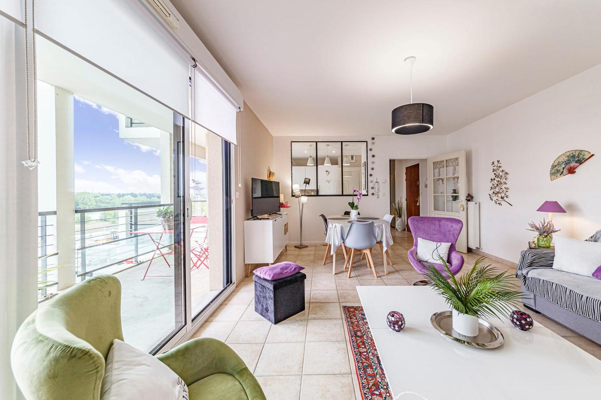 L'Aragon Wifi Balcon Vue La Maine Angers Exterior foto